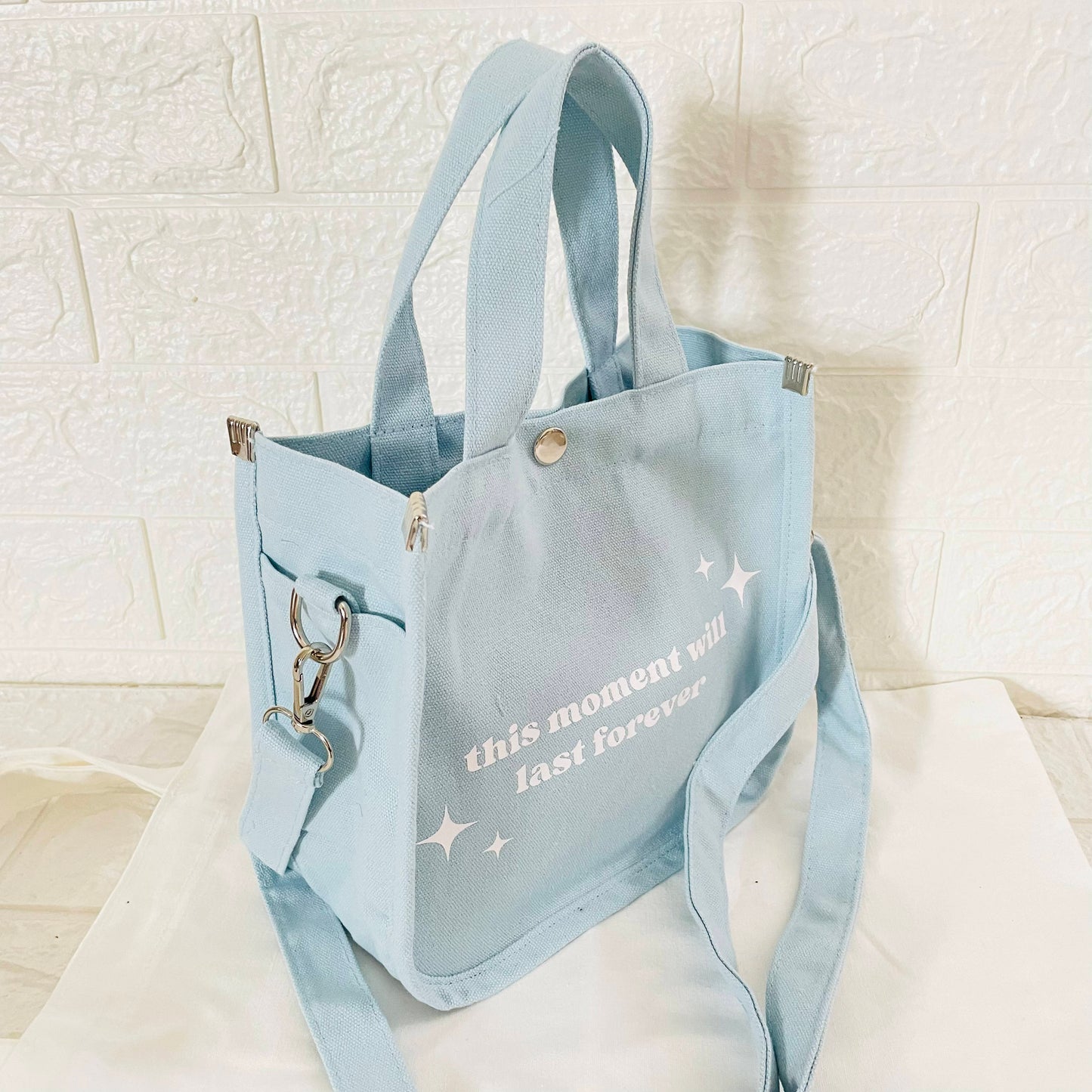 THIS MOMENT Mini Crossbody (Light Blue)