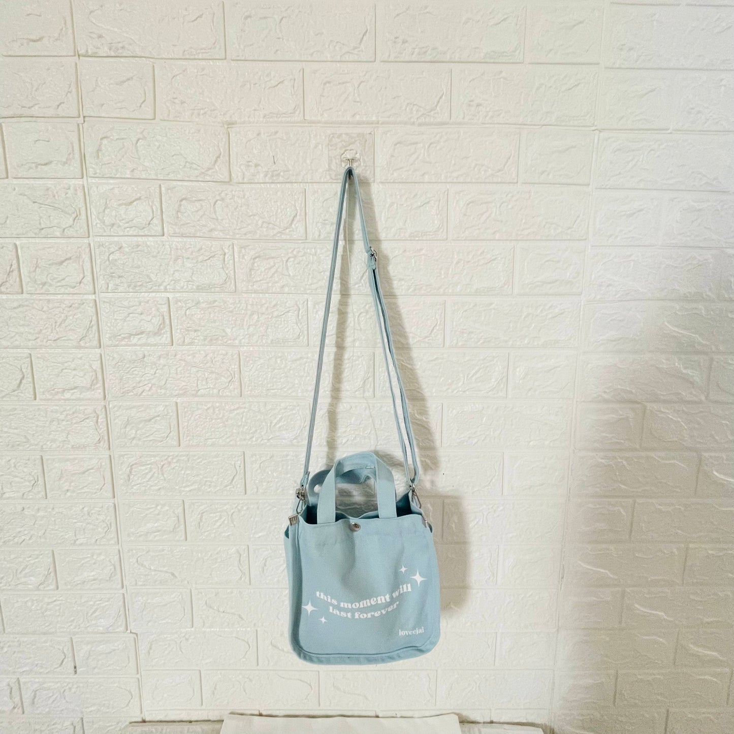 THIS MOMENT Mini Crossbody (Light Blue)