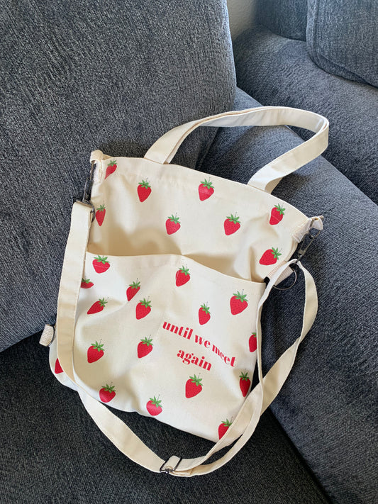 Strawberry with QUOTE Tote